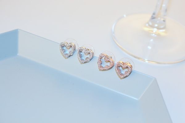 

han fastens popular 925 silver needle to enfold melting love ear nail han edition delicate popular ear acts the role ofing female to prevent, White