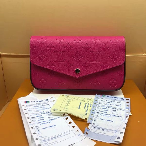 

2020 felicie orignal real genuine leather fashion women chain shoulder bag handbag messenger bag mobile card holder purse 6127 dhl free