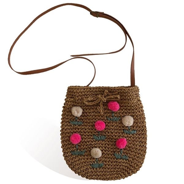 

handmade сплетенный соломы пляж сумка сумки женщин женский big travel лето женский кошелек мода hairball сумка