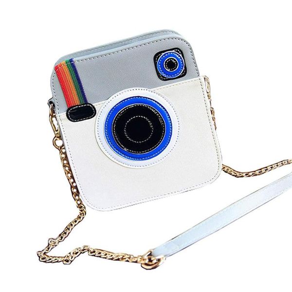 

женщины девушки cu радуги snapshot дизайн камеры плечо crossbody кошельки, белая