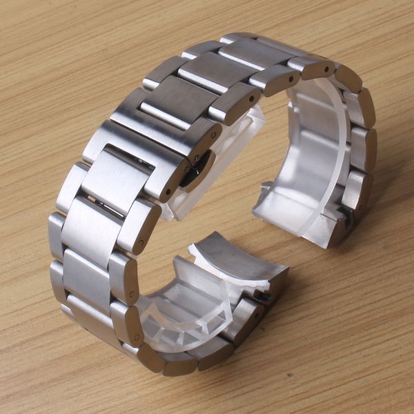 

solid stainless steel bracelet 22mm mens watches for brand wristwatch luxury smart watches band silver galaxy 46mm bracelet, Black;brown