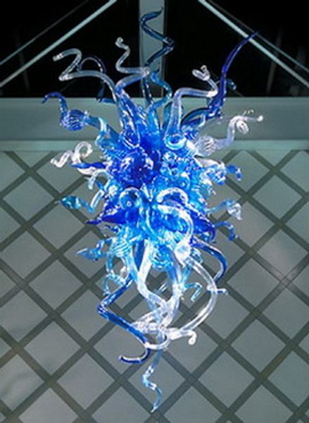 

2019 mini blown glass chandelier lighting blue hanging lamp design modern home indoor light fixtures
