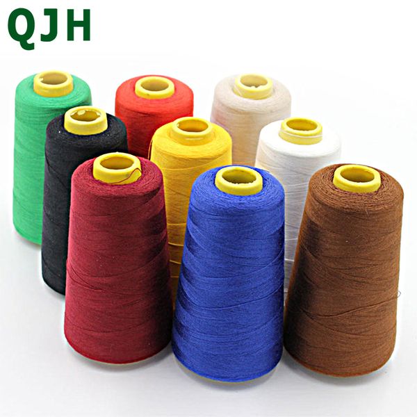 

sewing thread 3000 yards 40s/2 knitting sewing machine polyester thread for crafts clothes dress making, Black;white