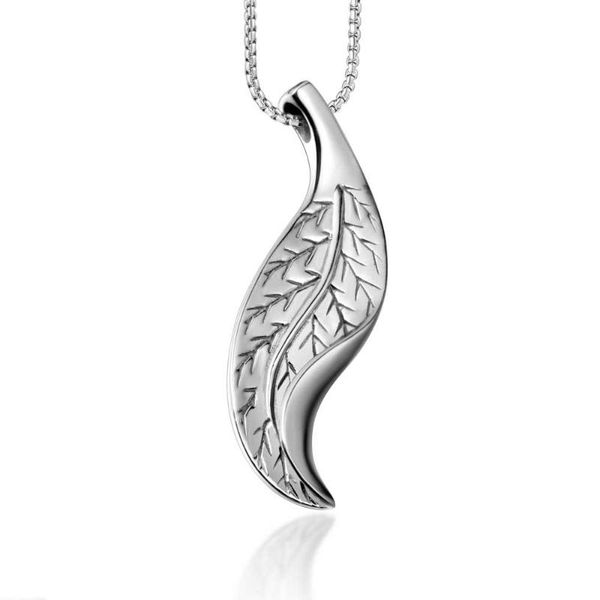 

hemiston stainless steel leaves necklace 2020 link chain fashion jewelry style bijoux gift for men, Silver