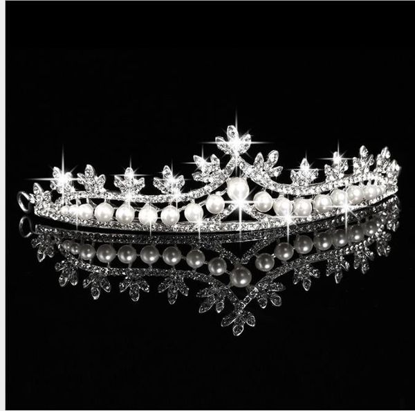 

crown headwear bride crown jewelry hair jewelry marriage headwear female crown, Slivery;golden