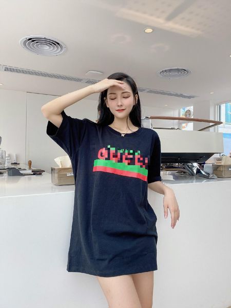 

2020 women tshirt fashion trend 100% cotton fabric classic printing breathable sweat-absorbent simple atmosphere wild couple t-shirts, White