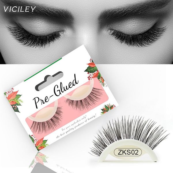 

viciley накладные ресницы самоклеющиеся элегантный макияж поддельные ресницы длинные естественное расширение многоразовые натуральные ресниц
