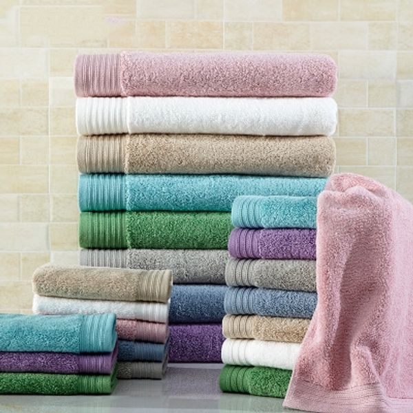 

100% 34*76cm cotton solid bath towels towel for adults fast drying soft colors thick high absorbent antibacterial