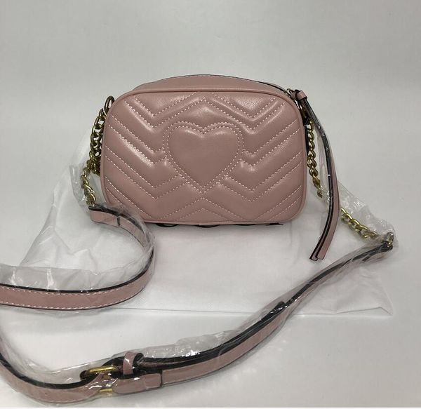 

women designer handbags crossbody messenger shoulder bags chain bag good quality heart-shaped leather purses ladies handbag 21cm