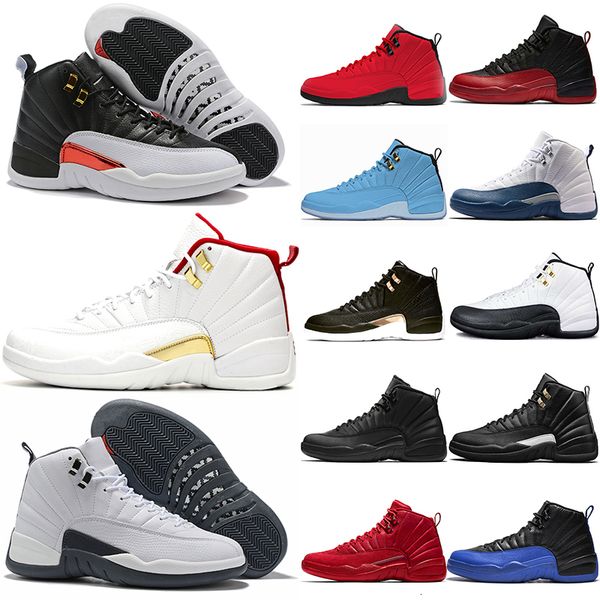 

скидка 12 обратное такси 12s мужская баскетбольная обувь полночь черный белый серый грипп игра королевский мужской тренер спортивные кроссов