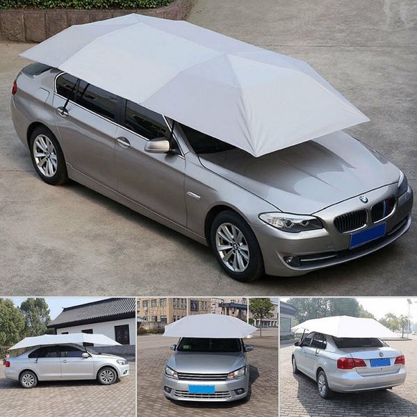 

outdoor portable semi-automatic waterproof car roof umbrella sunscreen car roof cover tent