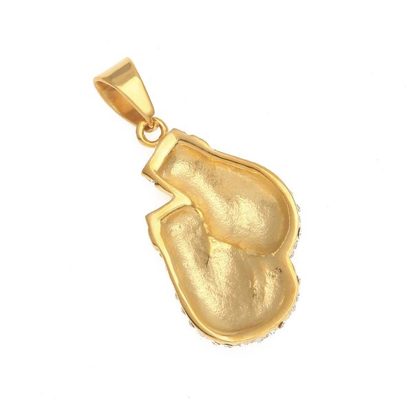 

cuban link chains hip-hop personalized men's diamond stainless steel boxing gloves pendant boxingglovespendant, Silver