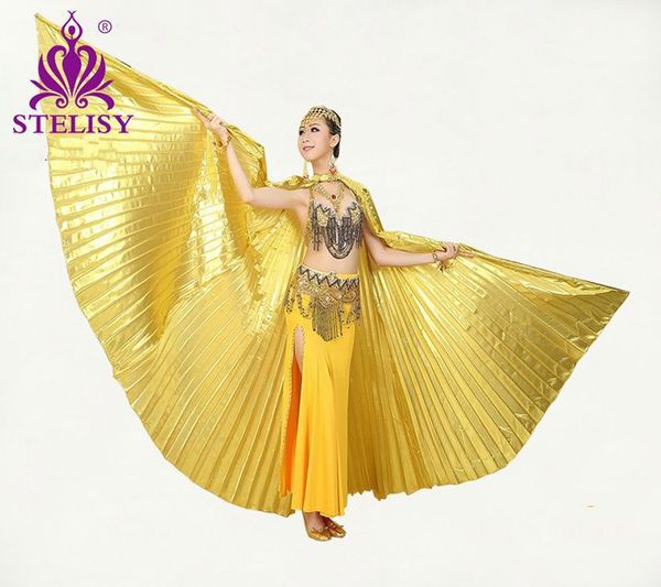 

2016 горячие женщины танец живота isis крылья восточный дизайн новые крылья без палочек 11 цвет горячей продажи, Black;red