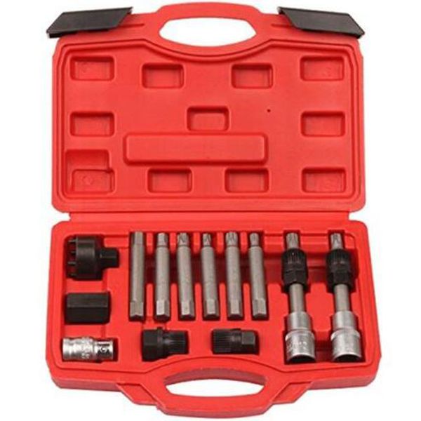 

13pcs/set car alternator generator remove belt pulley puller removal tool disassembling kit for au-di for b-m-w