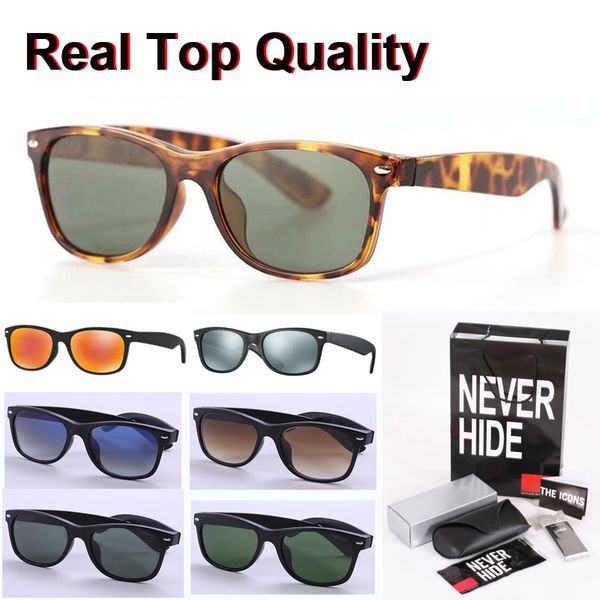 

new arrival brand sunglasses for men women mirror glass lens plank frame metal hinge with original box, packages, accessories, everything, White;black