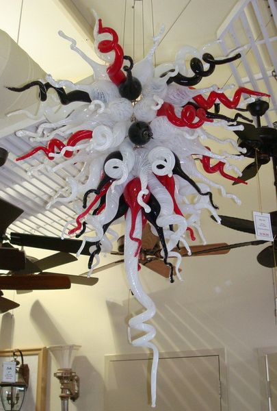 

modern antique blown glass chandelier ornaments led bulbs foyer villa art decorative dale chihuly style murano glass crystal