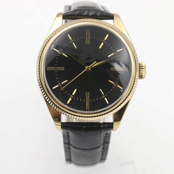 

новый ролли челлини m50509 18k розовое золото белый циферблат a2813 автоматическая мужские часы brown leather сапфировое стекло дешевые pure, Slivery;brown