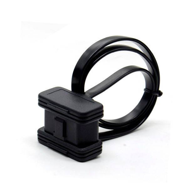 

60/100cm 16pin obdii obd 2 obd2 cable connector diagnostic-tool elm327 adapter flat thin as noodle male to female extension