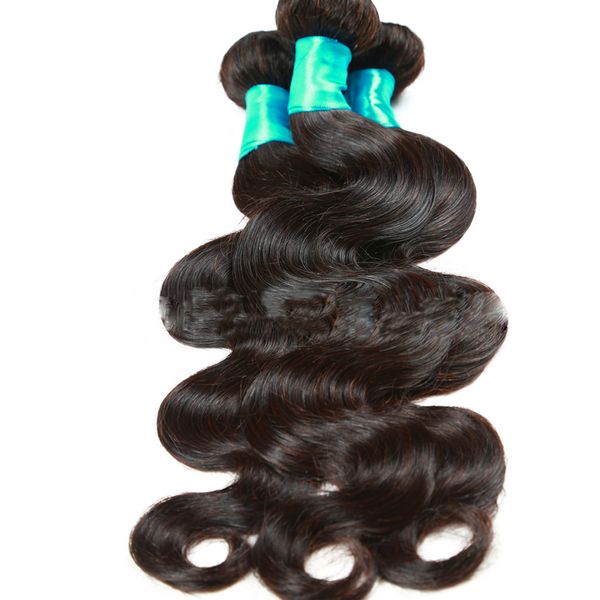 Woman Straight Hair Weft Brazil Natural Black Body Wave