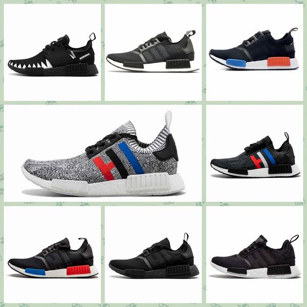 

andr1a 2019 new nmds runner r1 primeknit triple black white bee nmdss designer running shoes for men women oreo nmdss runner sports sneakers
