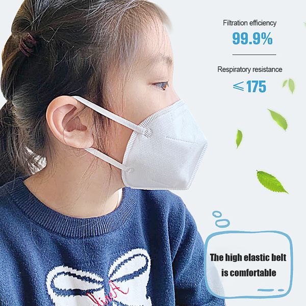 

7pcs kn95 kids disposable face non-woven children masks 4-layers anti pm2.5 dustproof mouth mask n95 respirator