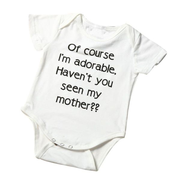 

baby clothes romper for newborns kids' things newborn infant toddler baby boy girl letter romper jumpsuit outfits clothes#y20, White