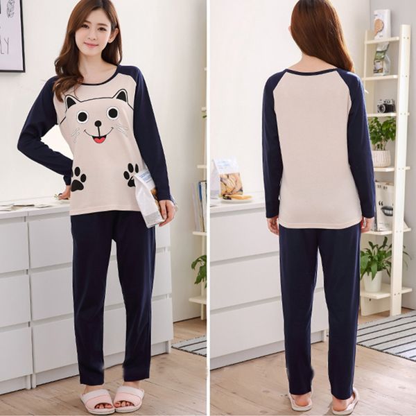 

пижам женкие лопаобђмажне ком дл дома  длиннми Ѭђкавами ладкие мил, Blue;gray