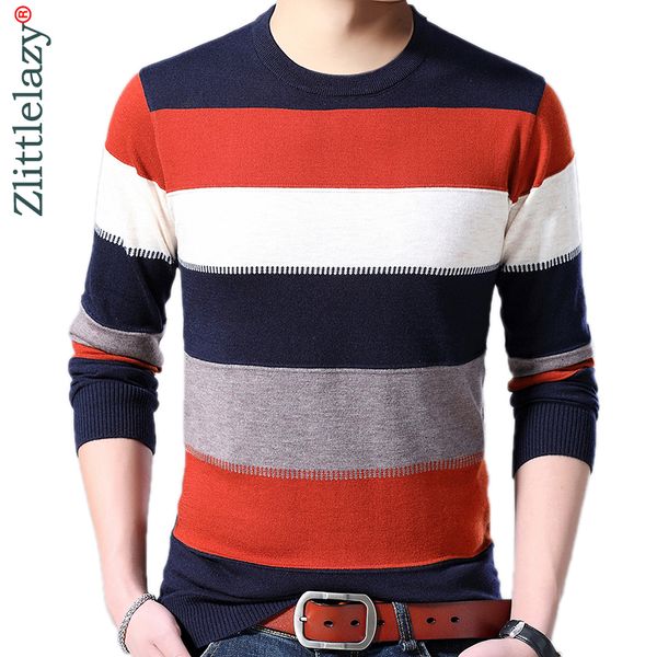 

2019 brand new casual thin striped knitted pull sweater men wear jersey dress luxury pullover mens sweaters male fashions 81013, White;black