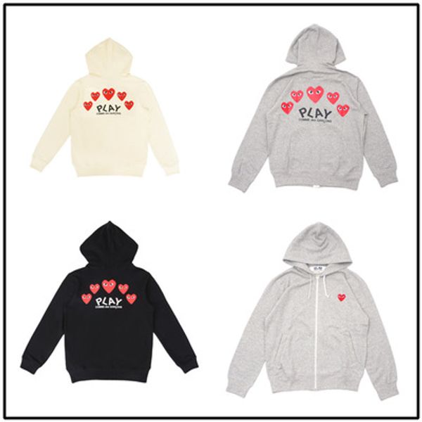 

brand designer men's pullover hoodies heart printed coat fashion jogger tracksuit thin sweatshirts skateboard hoodie lover's casua, Black;red