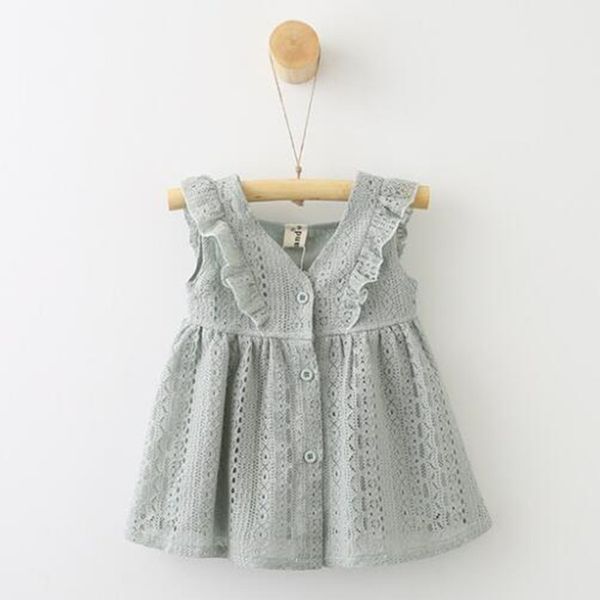 

girl lace flounce floral party wedding cute flower princess dresses infant toddler baby girls clothing lace dress 1-5 years, Red;yellow