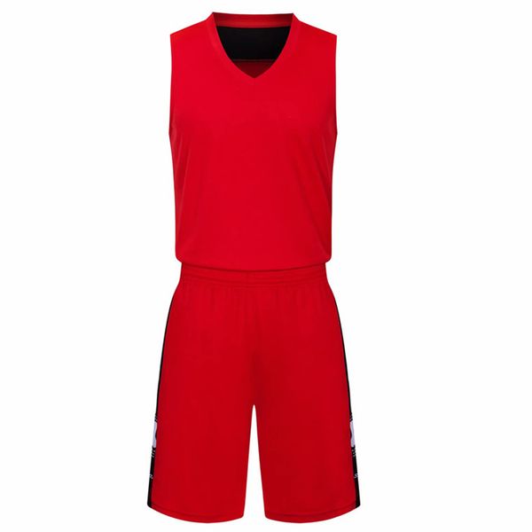 

discount men training basketball sets with shorts uniforms reversible basketball jerseys for that home and away look kits sports h37-5, Blue;black