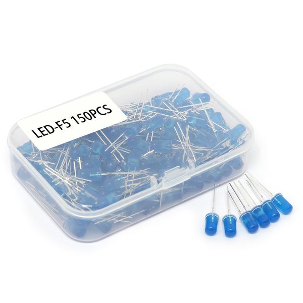

150pcs 5mm led light white red green yellow blue emitting diode diy set mini size energy saving and high efficiency