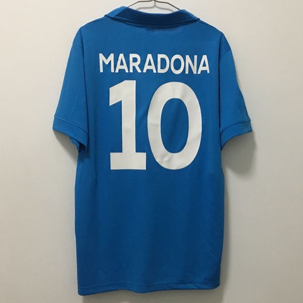 

1986 1987 1988 naples home retro soccer jerseys maradona 10 classsic vintage uniform thailand shirt quality kits men maillots de football je, Black;yellow
