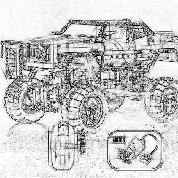 Technic 20011 1605PCS Super Classic Edition Limited de Veículos Off-Road 41999 Conjuntos Modelo Kits de Construção Blocos Tijolos Brinquedos