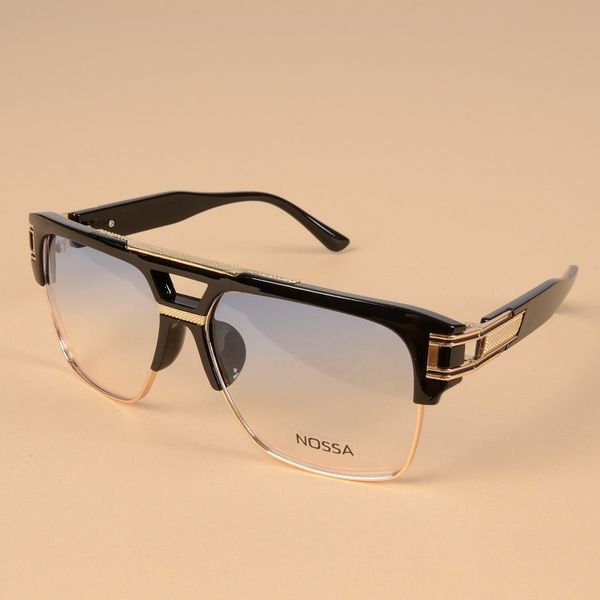 

2017 personality alloy eyeglasses frames women men cool optical glasses big frame clear lens eyewear original design spectacles, Silver