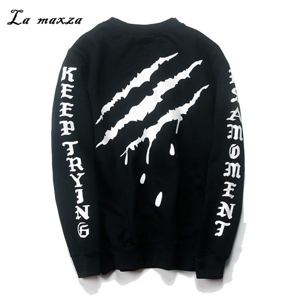 

2018 oversized autumn men hoodies fashion print hip hop men clothes streetwear hoodie sweatshirt, Black
