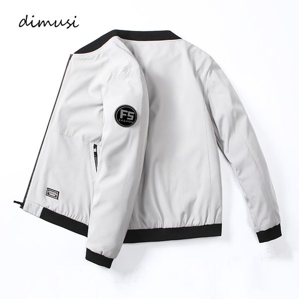 

dimusi men's bomber jackets casual male outwear windbreaker coats fashion mens stand collar slim pilot baseball jackets clothing, Black;brown