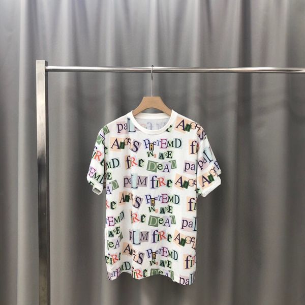 

2020 spring summer t-shirt black white men's casual round neck short sleeve cotton fashion printed women's t-shirt 07