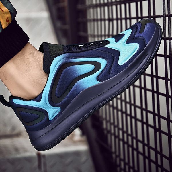 

2019 new spring luxury men's casual shoes pure color increase bottom light explosion korean version summer men's casual light shoe, Black