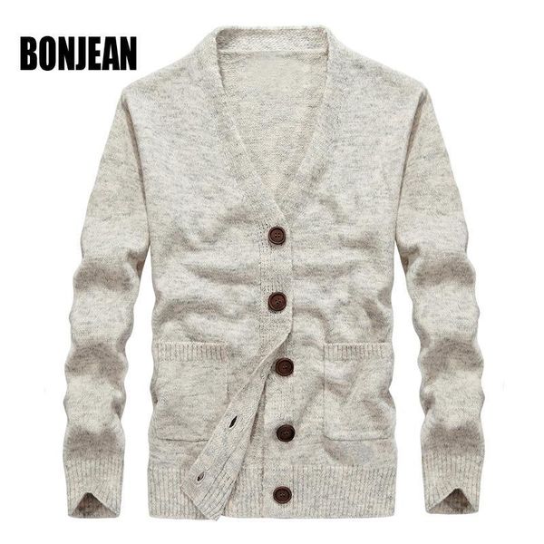 

dropshipping new autumn men sweaters male knitted cardigans solid khaki gray color size s-xxl xp09, White;black