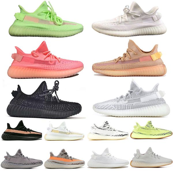 

fashion gid glow clay true form hyperspace black reflective static running shoes for men women zebra sesame designer sneakers us 5-11