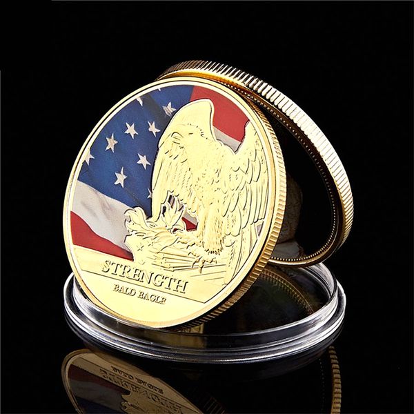 

American Civil War Gold Collectible Coins Set Military 1oz Gold Plated Eagle Army Challenge Coins Medal Gift