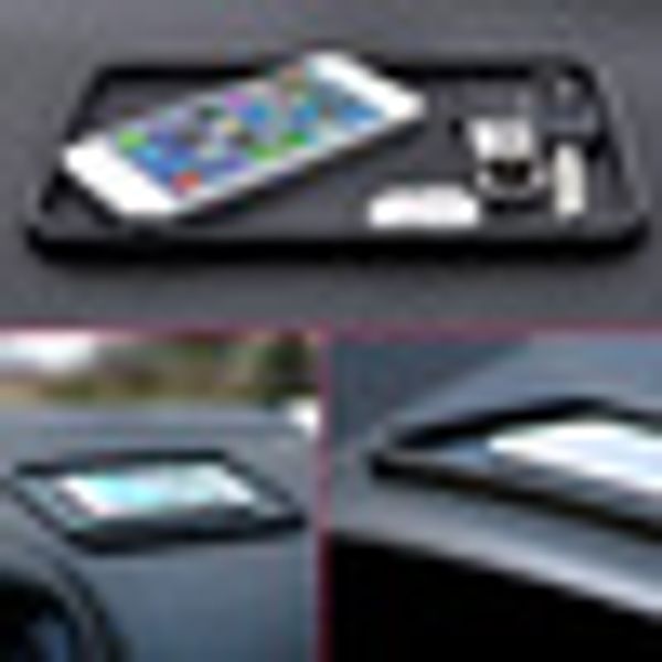 

car mat dashboard silicone non-slip storage black catcher pad 200x128mm kit parts practical replacement latest