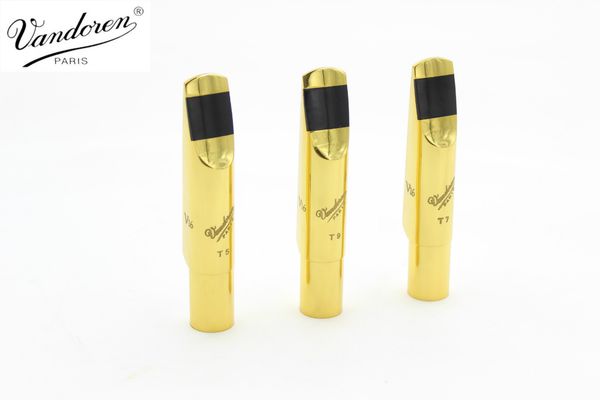 

new vandoren v16 series alto tenor soprano saxophone mouthpiece metal gold lacquer size 5 6 7 8 9 instrument accessories