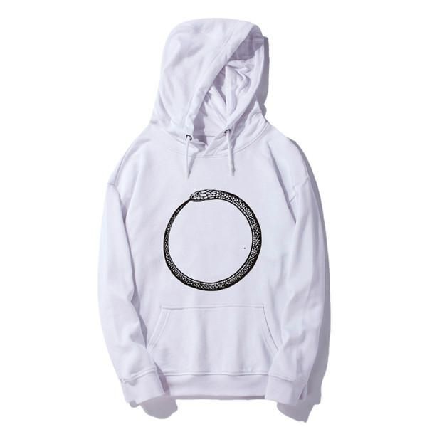 

19fw luxurious italy brand design hooded hoodie men women fashion mouse ring snake print casual streetwear sweatshirts outdoor sweatshirt, Gray;blue