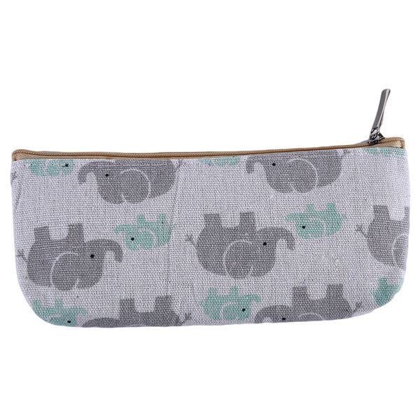 

cotton linen new creative pencil case school learning stationery student gift home office storage supplies magic world bag