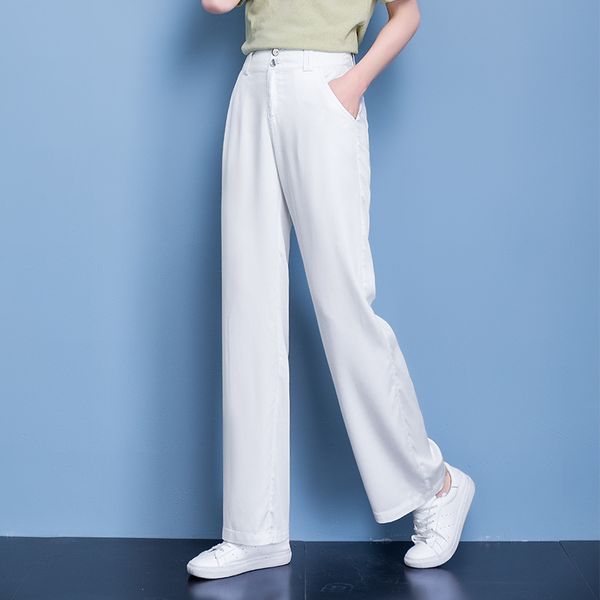 

fashion women high waist jeans pants stretch denim jeans full length wide leg pants female large size casual slim trousers, Blue