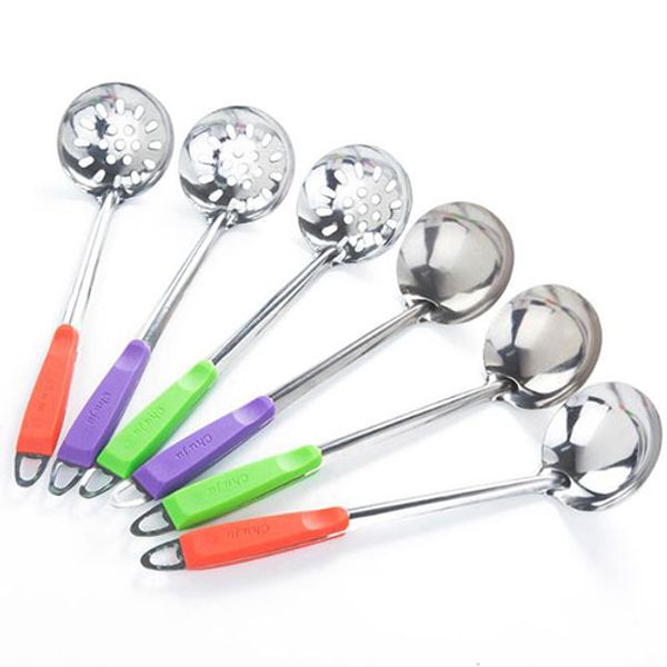 

нержавеющая сталь большая ложка супа ковш скиммер дуршлаг фильтр кухонная посуда