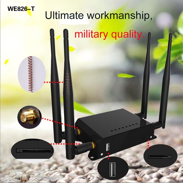 

strong signal 4g wifi router usb modem with sim card slot for office industrial vpn qos 300mbps ap outdoor wireless wi-fi router