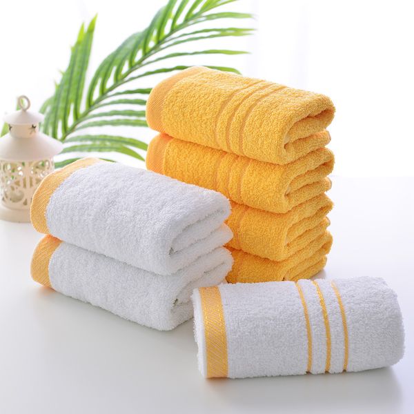 

1pcs cotton bath face towel golden embroidered quick-dry towels for home l bathroom